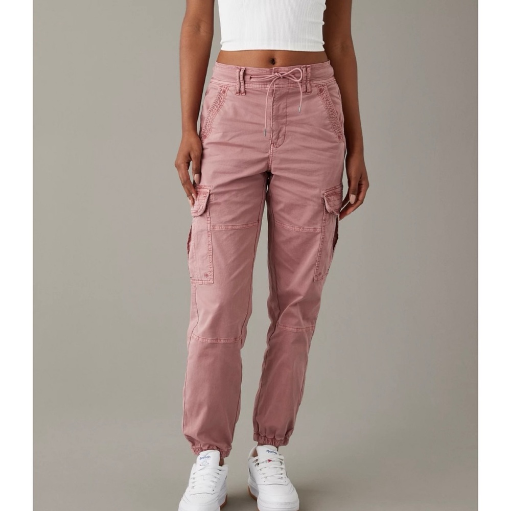 Pink AE Baggy Cargo Jogger